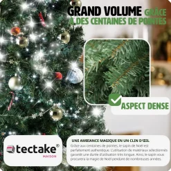 Sapin de Noël artificiel avec support métallique