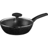 Sauteuse 24cm aluminium forgé avec couvercle en verre tous feux dont induction CARACTERE