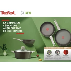 Sauteuse Manche fixe Renew+ 24cm avec couvercle
