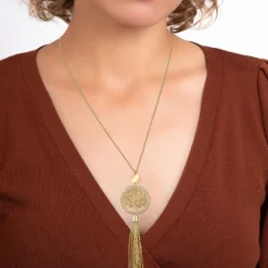 Sautoir arbre de vie SC Bohème orné de Cristaux scintillants