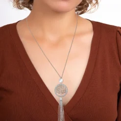 Sautoir arbre de vie SC Crystal orné de Cristaux scintillants