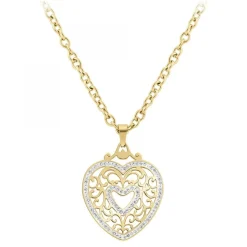 Sautoir cœur SC Bohème orné de Cristaux scintillants