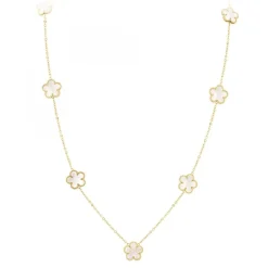 Sautoir fleurs par SC Bohème