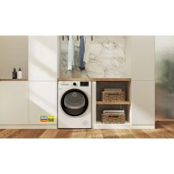 Sèche linge hublot B5T48243W, 8 kg, Pompe à chaleur, A+++