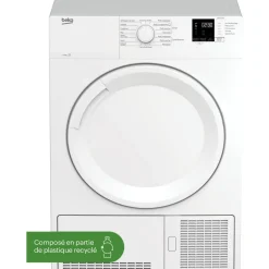 Sèche linge porte pleine DB8112PA0W, 8 kg, Condensation, B
