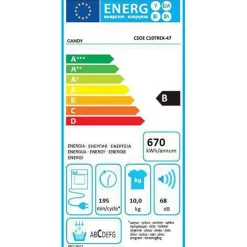 Sèche-linge à condensation 60cm 10kg blanc - csoec10dg-s