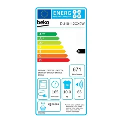 Sèche-linge à condensation 60cm 10kg b blanc - DU10112CX0W