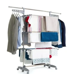 Séchoir à linge 25m 3 niveaux + accessoires - bat-tr-22s