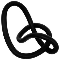 Sculpture Déco Abstraite Keyla 25cm Noir