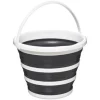 Seau Pliable 10L Bucket 32cm Gris