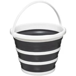 Seau Pliable 10L Bucket 32cm Gris