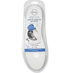 Semelle à Découper Coton Taille 36-46cm Noir & Blanc