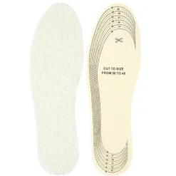 Semelles à Découper Hiver Taille 36/46 Blanc