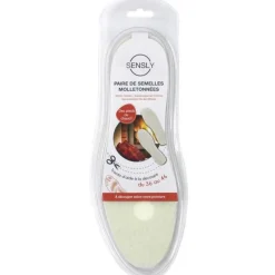 Semelles à Découper Hiver Taille 36/46 Blanc