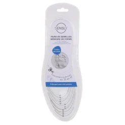 Semelles à Découper Mémoire de Forme Taille 35/47 Blanc