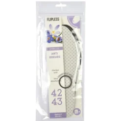 Semelles Chaussures Anti Odeurs Taille 42/43 Gris