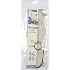 Semelles Chaussures Anti Odeurs Taille 44/46 Gris