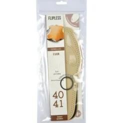 Semelles Chaussures Cuir Taille 40/41cm Beige