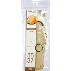 Semelles Chaussures Cuir Taille 35/37cm Beige
