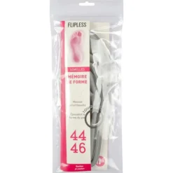 Semelles Chaussures Mémoire de Forme Taille 44/46 Gris