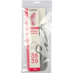 Semelles Chaussures Mémoire de Forme Taille 38/39 Gris