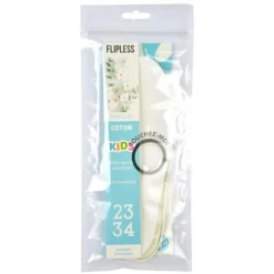 Semelles Enfant Coton Taille 23/34 Blanc