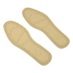 Semelles Enfant Cuir Taille 23/34cm Beige