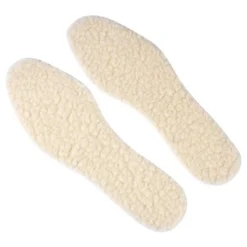 Semelles Enfant Laine Taille 23/34 Blanc