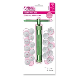 Seringue à vis pour pâte polymère