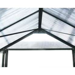 Serre jardin polycarbonate Dahlia Vert Sapin 13,29 m²