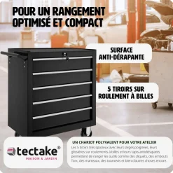 Servante d'atelier 5 tiroirs