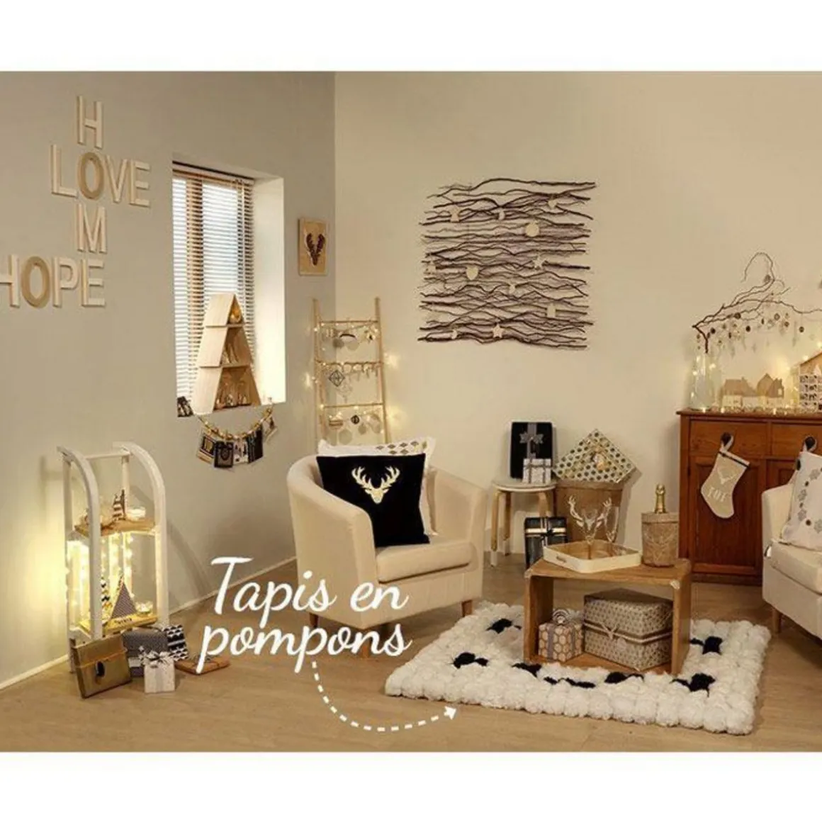 Set 4 appareils à pompons