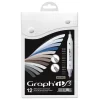 Set 12 marqueurs Graph'It Brush & Extra Fine - Mix Greys