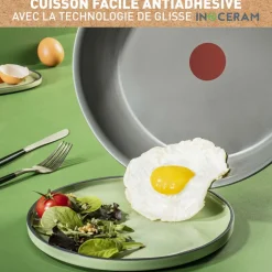 Set 3 pièces céramique gris induction INGENIO RENEW