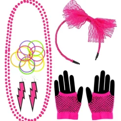 Set d'accessoires Mode Annees 80 - Femme