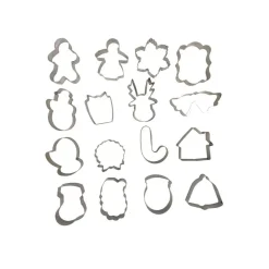 Set de 16 emporte pièces de Noël en inox