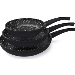 Set de 3 poêles tous feux dont induction aluminium forgé