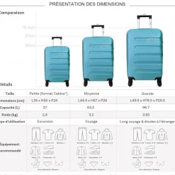 Set de 3 valises Cactus