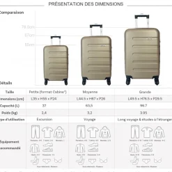 Set de 3 valises Cactus