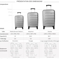 Set de 3 valises Cactus
