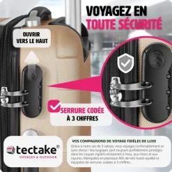 Set de 3 Valises Trolley Rigides