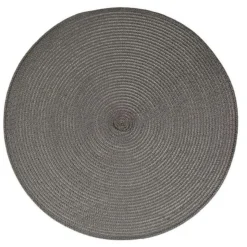 Set de Table Rond Tressé 38cm Gris