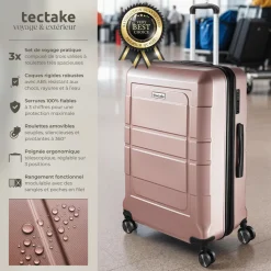 Set de valises rigides BRICE 3 pièces avec serrure à code