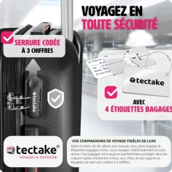 Set de valises rigides Cleo 4 pièces avec pèse-valise