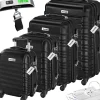 Set de valises rigides Mila 4 pièces avec pèse-bagages
