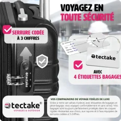 Set de valises rigides Mila 4 pièces avec pèse-bagages