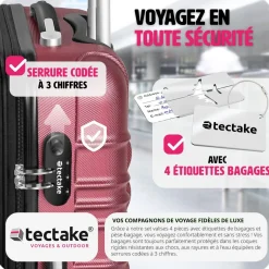 Set de valises rigides Mila 4 pièces avec pèse-bagages
