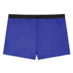 Shorty de bain enfant uni avec logo rubber print couleur