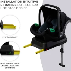 Siège auto MINK PRO i-Size avec la base MINK FX 40-75 cm
