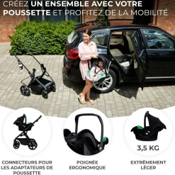 Siège auto MINK PRO i-Size avec la base MINK FX 40-75 cm